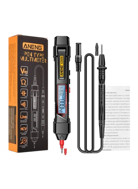 Counts Multifunctional Pen Type Multimeter AC/DC Voltage Tester Ohm Hz Zero Fire Line Detector Electric Tools - with Box