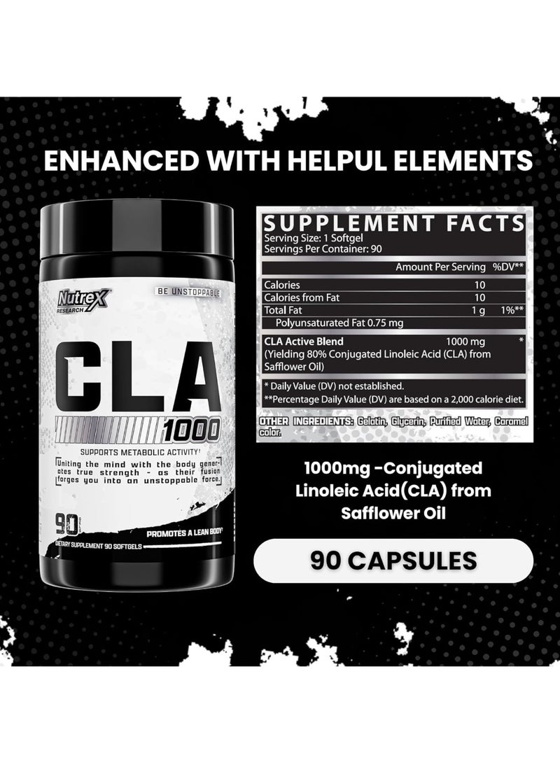 Nutrex Research Cla 1000 Mg 90 Softgels  - Image 4