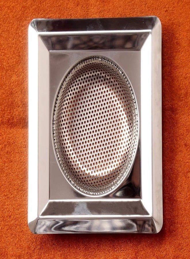 Azinoor Square Stainless Steel Kitchen Strainer,Sink Jali,Drain Filter,Wide Rim Anti Clogging Mesh Drain Filter Vegetable Hair Catcher Drain Cover,11.5Wx2.5H Centimeters - Image 4