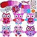 Winlyn 24 Sets Valentine Decorations DIY Heart Owl Ornaments Valentine Craft Kit Valentine Owl Art Sets Hearts Foam Valentine Stickers for Kids Valentines Day Party Classroom Activities Gift Exchange - Image 4