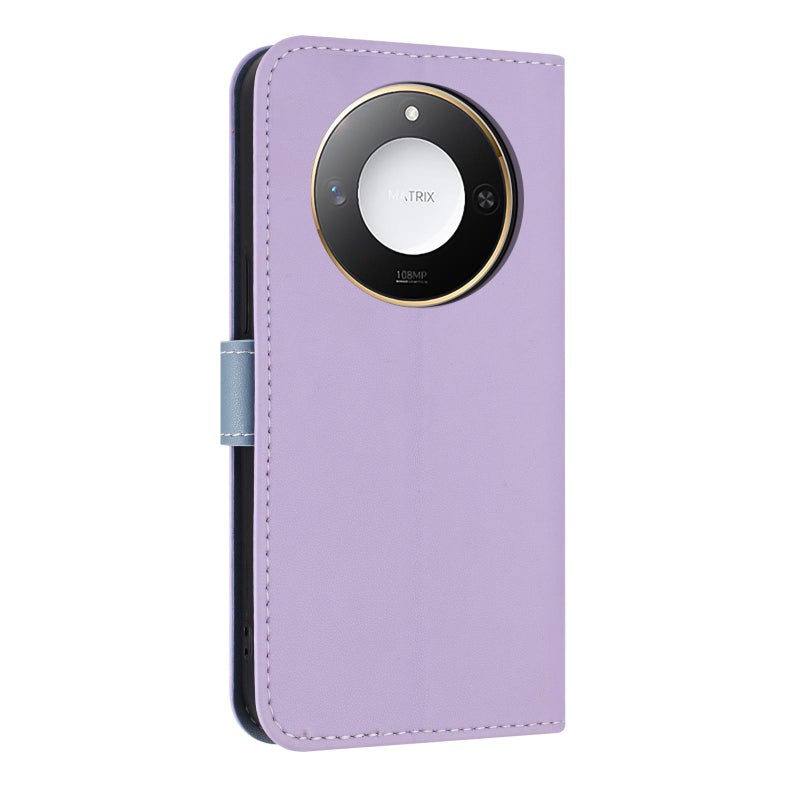 إيروريكس جراب هاتف For Honor X9c Smart 5G Global Metal Bow Leather مع حزام يد (أرجواني) - Image 3