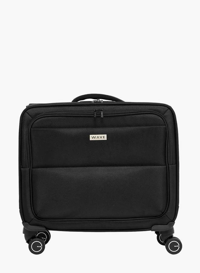 Wave BLACK Solid Softcase Trolley Bag With Retractable Handle for Men | Best Price UAE