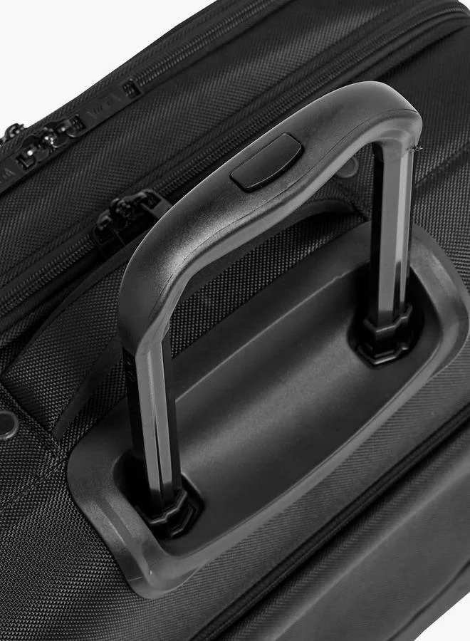 Wave BLACK Solid Softcase Trolley Bag With Retractable Handle for Men | Best Price UAE