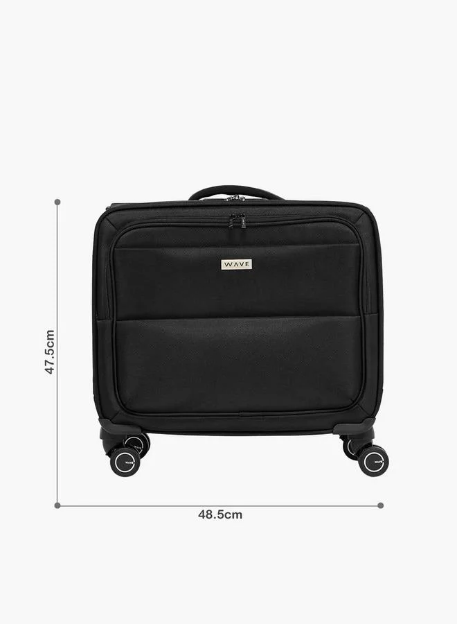 Wave Solid Softcase Trolley Bag With Retractable Handle