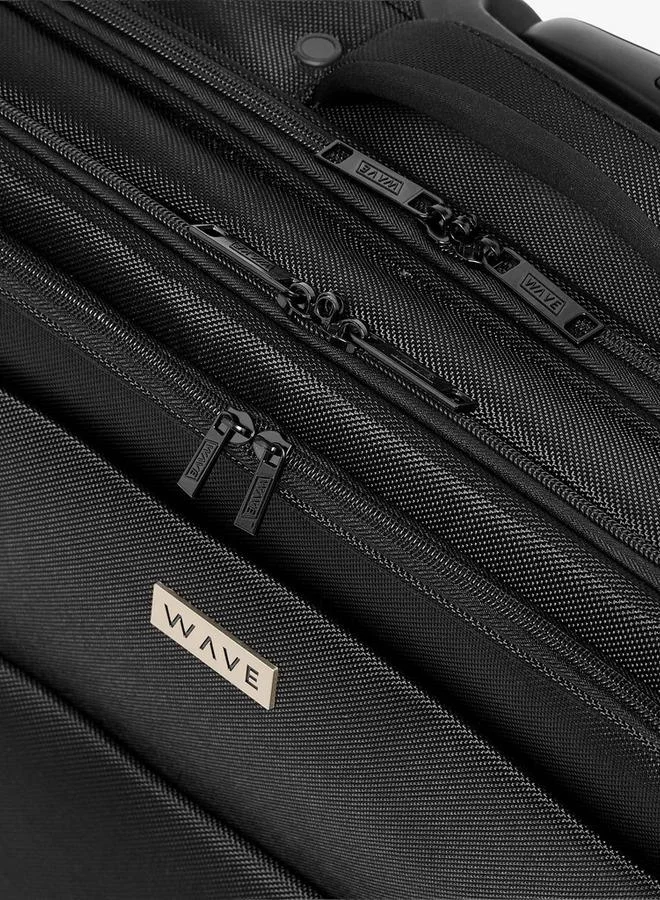 Wave BLACK Solid Softcase Trolley Bag With Retractable Handle for Men | Best Price UAE
