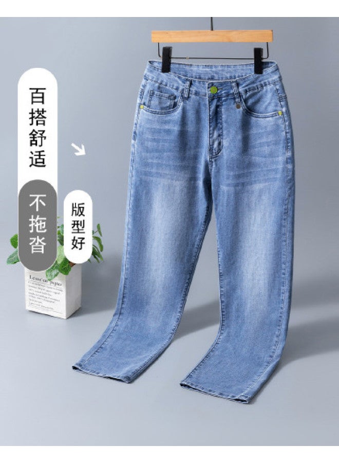 Tucano summer Thin Jeans For Men - Soft Skin-friendly Straight-leg Pants - Image 1