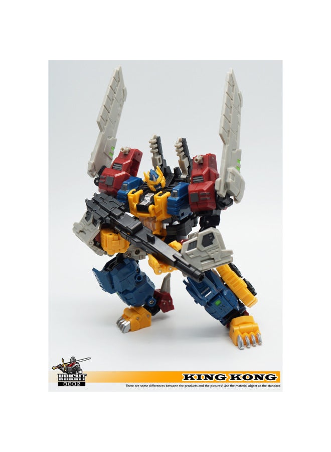 Jialehuang Transfiguration Toy Model Hero Column SS05 Optimus Prime OP Column Wasp 8801 Kids King Kong Car Machine-Color:8802 Four-Change Orangutans - Image 1