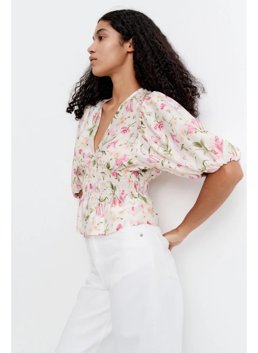 اتش اند ام V-Neck Blouse
