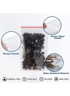 ECVV 100 Pcs Zip Clear Plastic Bags 2" X 2.8" Inches, Clear Reclosable Poly Bags With Resealable Lock Seal Zipper, Reclosable Storage Bags For Nuts, Candies  - Image 4