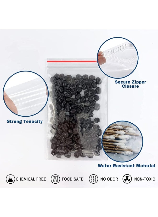 ECVV 100 Pcs Zip Clear Plastic Bags 2" X 2.8" Inches, Clear Reclosable Poly Bags With Resealable Lock Seal Zipper, Reclosable Storage Bags For Nuts, Candies  - Image 4
