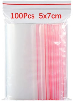 ECVV 100 Pcs Zip Clear Plastic Bags 2" X 2.8" Inches, Clear Reclosable Poly Bags With Resealable Lock Seal Zipper, Reclosable Storage Bags For Nuts, Candies  - Image 1