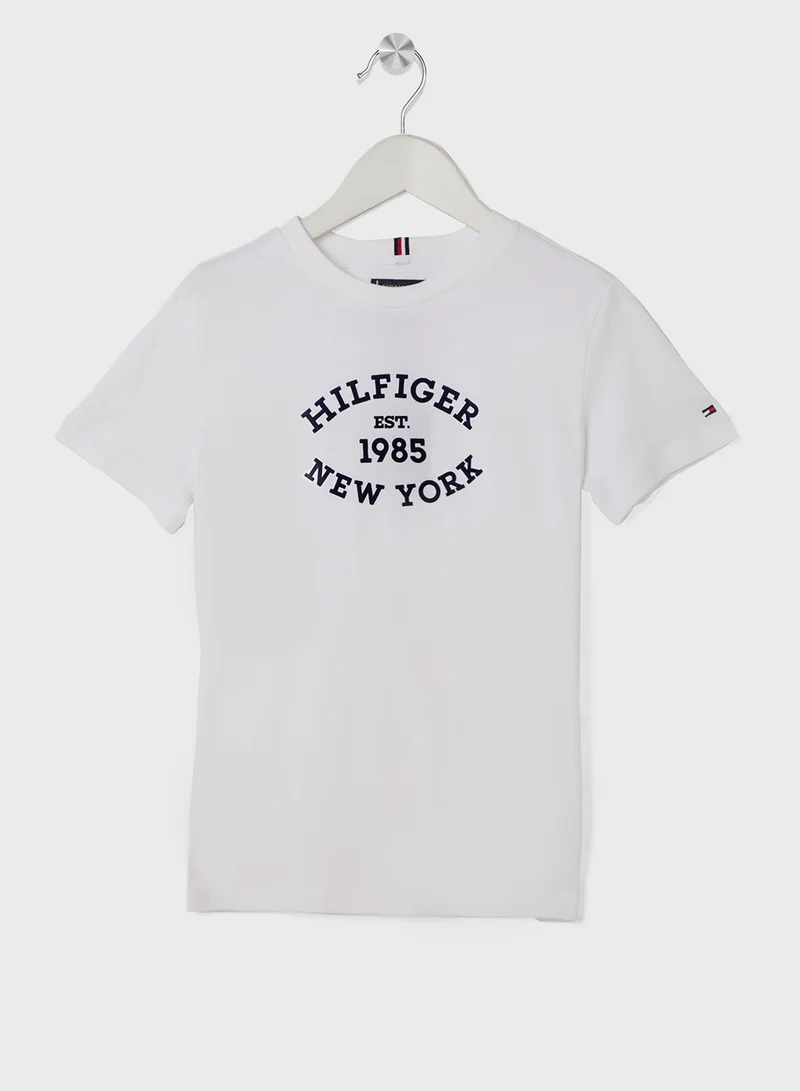 TOMMY HILFIGER MONOTYPE FLOCK REGULAR TEE SS