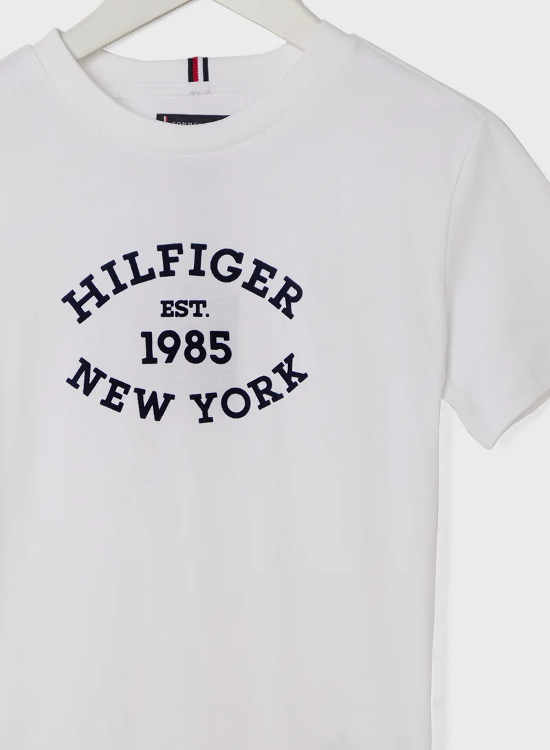 TOMMY HILFIGER MONOTYPE FLOCK REGULAR TEE SS