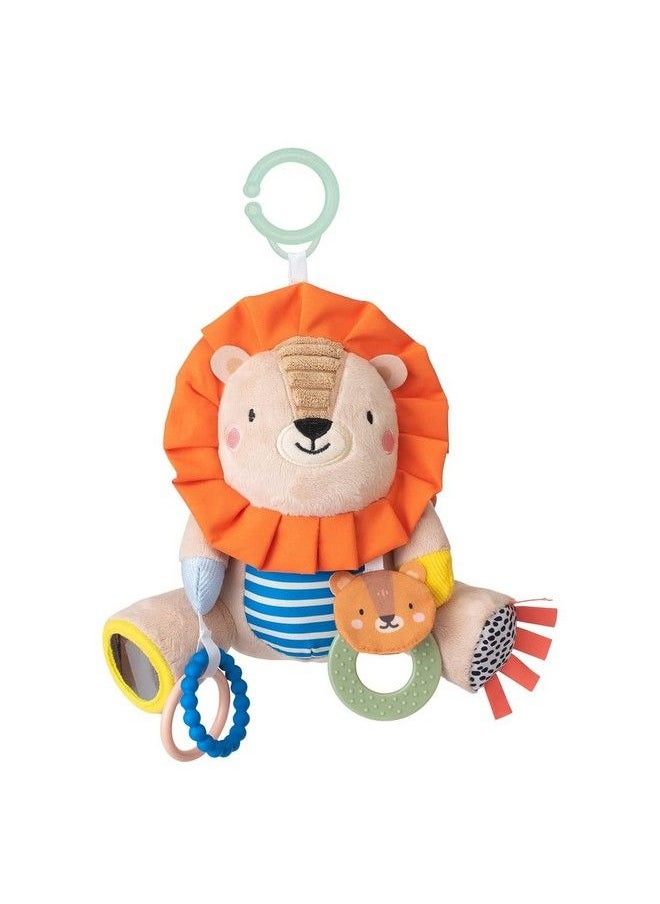 Taf Toys - Harry The Lion Newborn & Baby Developmental Soft Activity Toy. Helps Develop Motor Skills. Perfect For Multi Sensory Play With A Mirror Teethers & Rattles. Textures And Sounds. 36 Months - Image 1