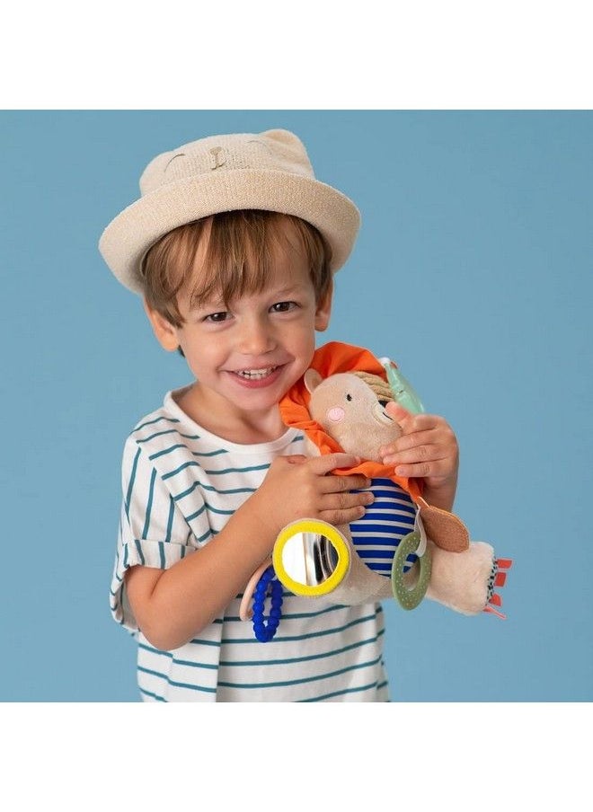 Taf Toys - Harry The Lion Newborn & Baby Developmental Soft Activity Toy. Helps Develop Motor Skills. Perfect For Multi Sensory Play With A Mirror Teethers & Rattles. Textures And Sounds. 36 Months - Image 1