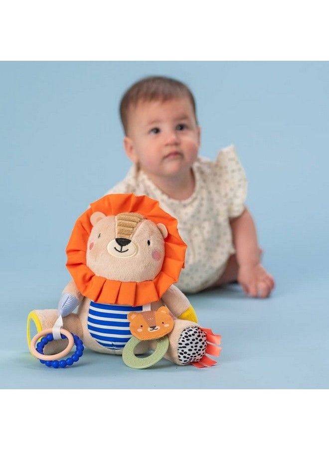 Taf Toys - Harry The Lion Newborn & Baby Developmental Soft Activity Toy. Helps Develop Motor Skills. Perfect For Multi Sensory Play With A Mirror Teethers & Rattles. Textures And Sounds. 36 Months - Image 1