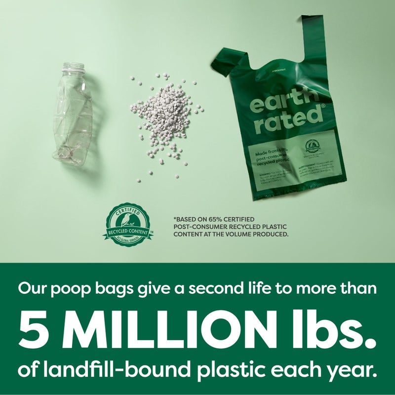 Earth Rated Dog Poop Bags with Handles, Extra Wide, Easy Tie and Guaranteed Leakproof, Lavender Scented, 120 Handle Bags - Image 5