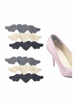 Heel Cushion Pads, 6 Pairs Heels Grips Shoe Inserts for Women, Self-Adhesive Heel Protectors Pads Snugs Liner Heel Cushion for Loose Shoes, Prevent Heel Slipping, Rubbing, Foot Pain, Improve Comfort