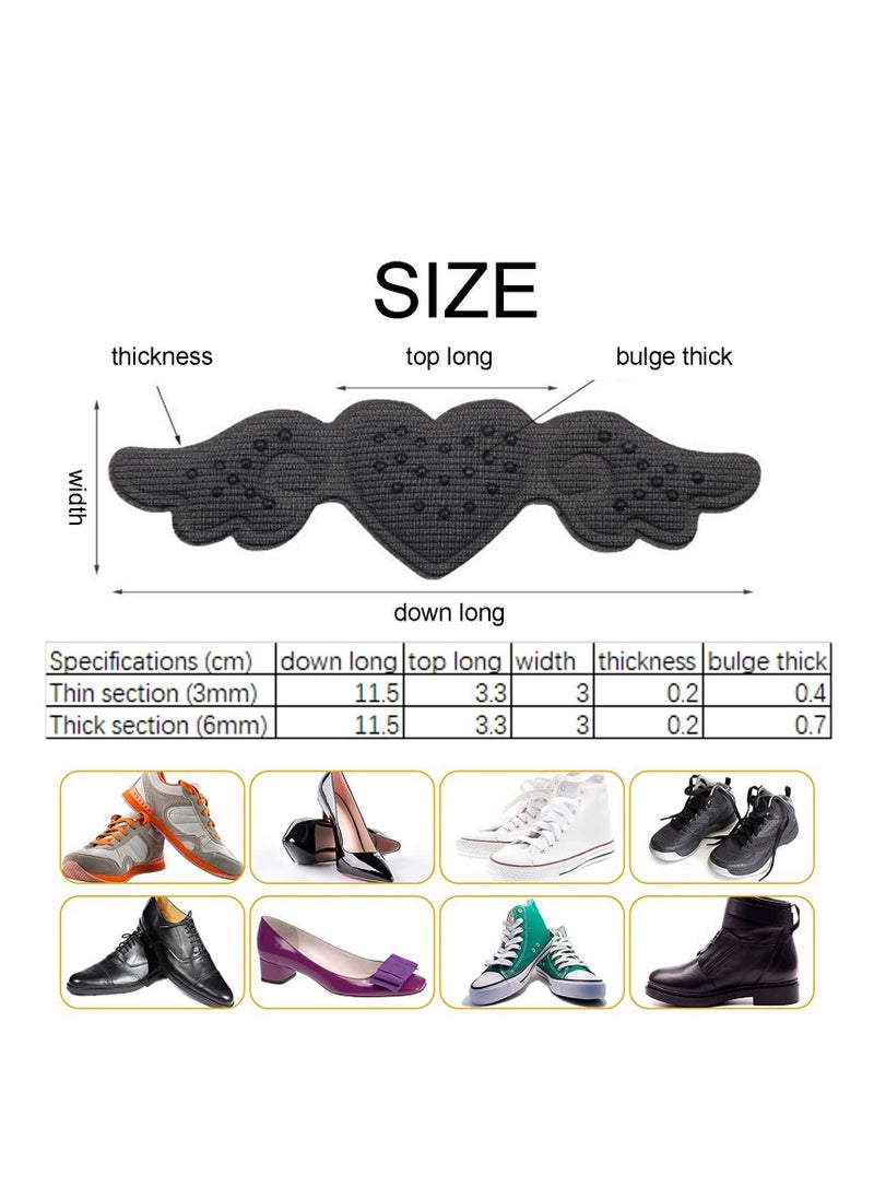 Excefore - Heel Cushion Pads, 6 Pairs Heels Grips Shoe Inserts for Women, Self-Adhesive Heel Protectors Pads Snugs Liner Heel Cushion for Loose Shoes, Prevent Heel Slipping, Rubbing, Foot Pain, Improve Comfort - Image 1