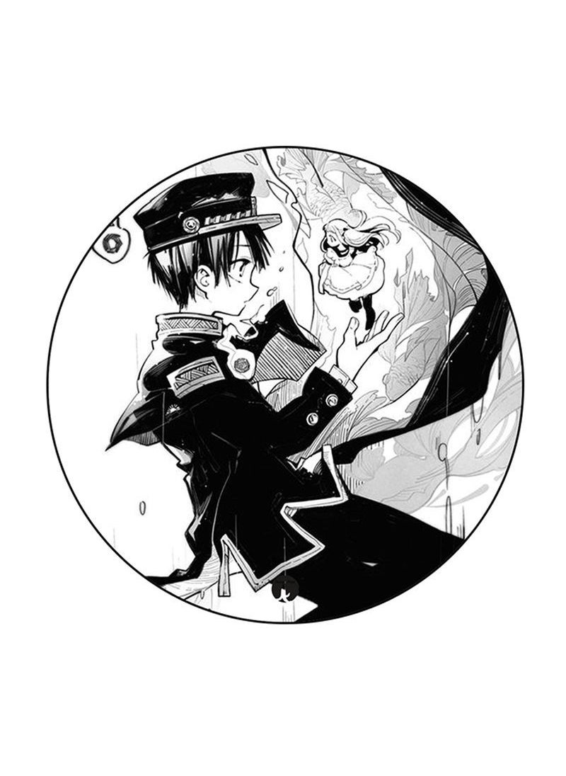 RKN Anime Jibaku Shounen No Hanako-Kun Printed Mouse Pad Round  Multicolour 