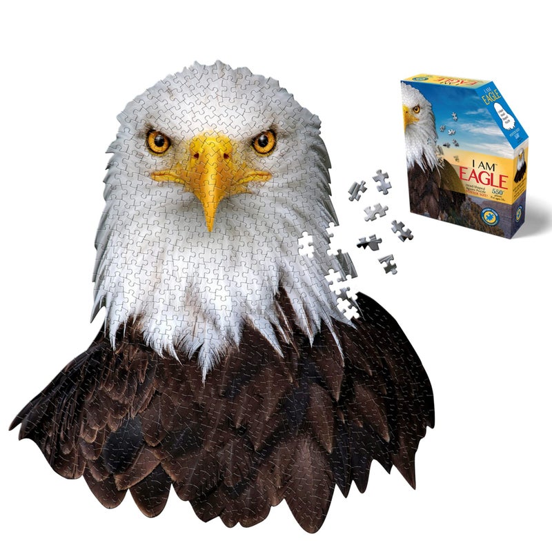Madd Capp Puzzles I AM Eagle 550 pieces Animal Shaped Jigsaw Puzzle - Image 3