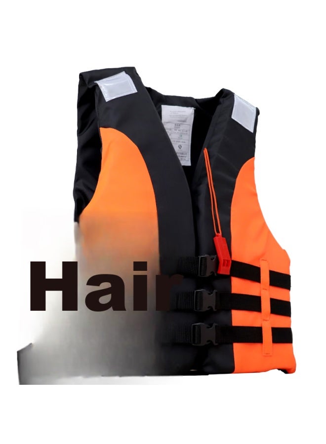 Asorain Cross-strap Anti-slip Children's Life Jacket With Whistle, Outdoor Rescue Flood Prevention Rafting, Red - Image 5