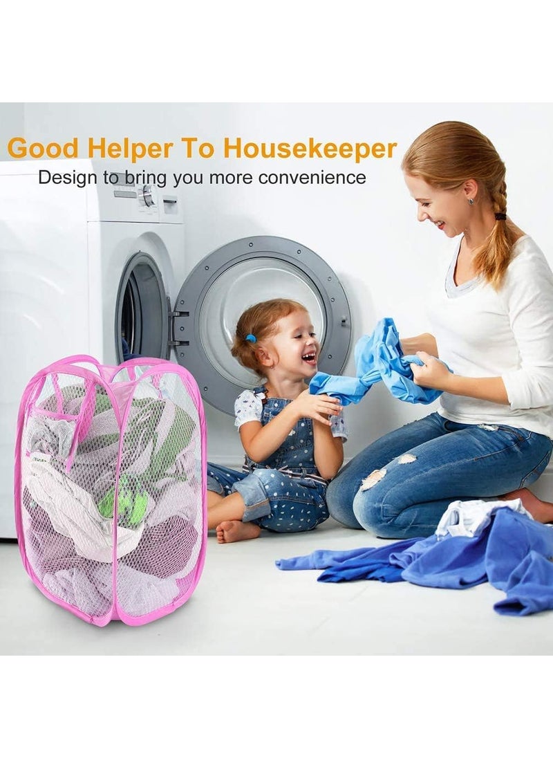 Perpetual Perpetual Laundry Basket For Clothes Waterproof Non Woven Cloth Bag For Storage Clothes Flodable Laundry Basket Bag With Handle 30 Liter Pack of 1 Multicolor  - Image 5
