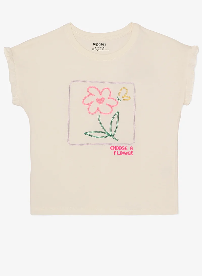 ريبلز مع نمشي Girls Relaxed Fit Tee