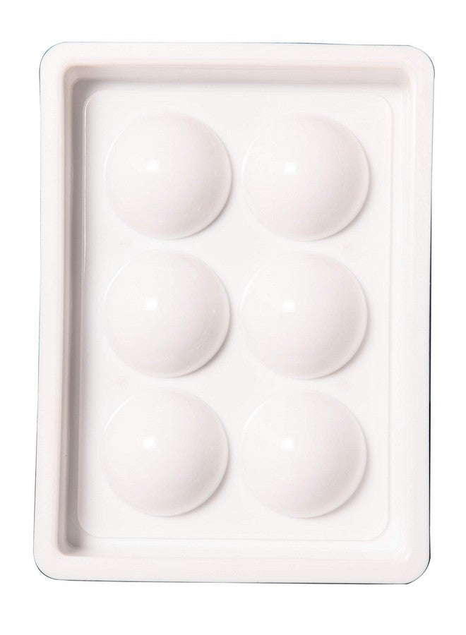 ESTAVITO Adorn 6 Cup Facial Cosmetic Tool Rectangular Shape Tray Plastic Washable And Stain Proof - Image 2