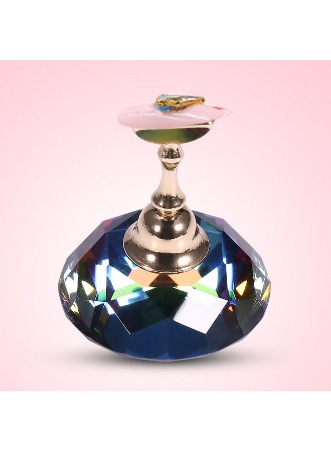 riteu Nail Tips Stand Holder Nail Art Display Stand Magnetic Nail Stand Alloy Nail Art Display Base For Nail For Nail Art Equipment Art Design(Colorful Diamond Crystal) - Image 3