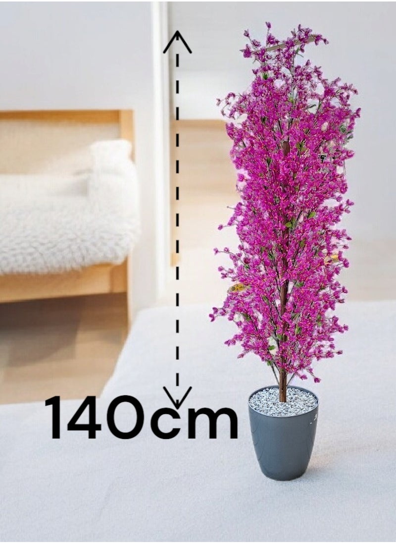 AL KHALDIYA Artificial decorative plant tree with pot, 140 cm  - Image 2