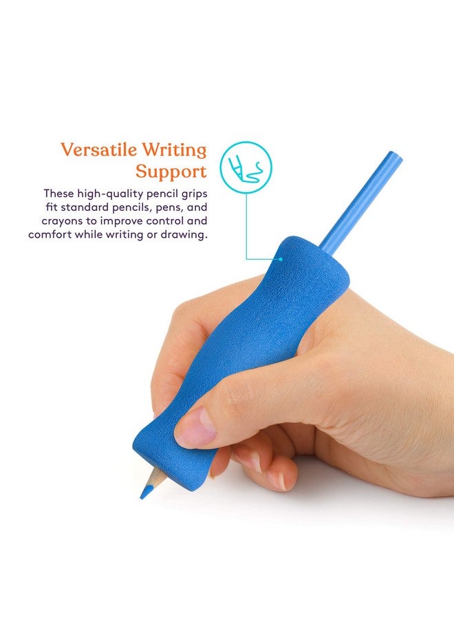سبيشال سابلايز لوازم خاصة، مقابض أقلام طويلة من الفوم للأطفال والكبار، ملونة، ومبطنة، للكتابة والرسم والتلوين | مريحة للاستخدام باليد اليمنى أو اليسرى | قابلة لإعادة الاستخدام (١٢) - Image 3