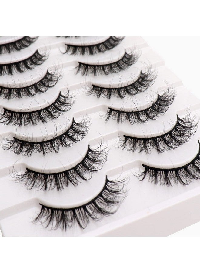Veleasha Russian Strip Lashes Dd Curl False Eyelashes Fluffy Wispy Faux Mink Lashes 10 Pairs Pack (D05) - Image 5