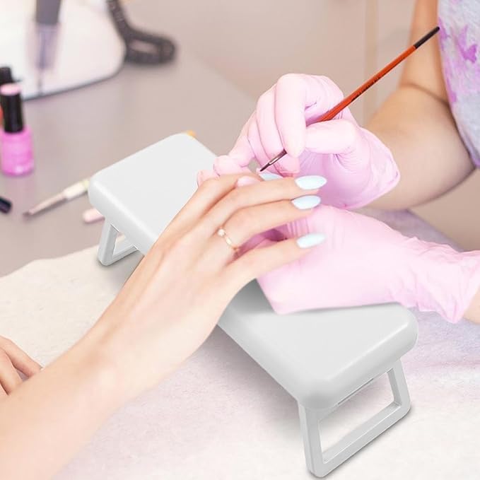 KIRA kira Nail Pillow Hand Rest Comfortable Manicure Hand Pillow Foldable Hand Holder for Nails Tech Portable Nail Armrest At Home Professional Nail Salon - Image 2
