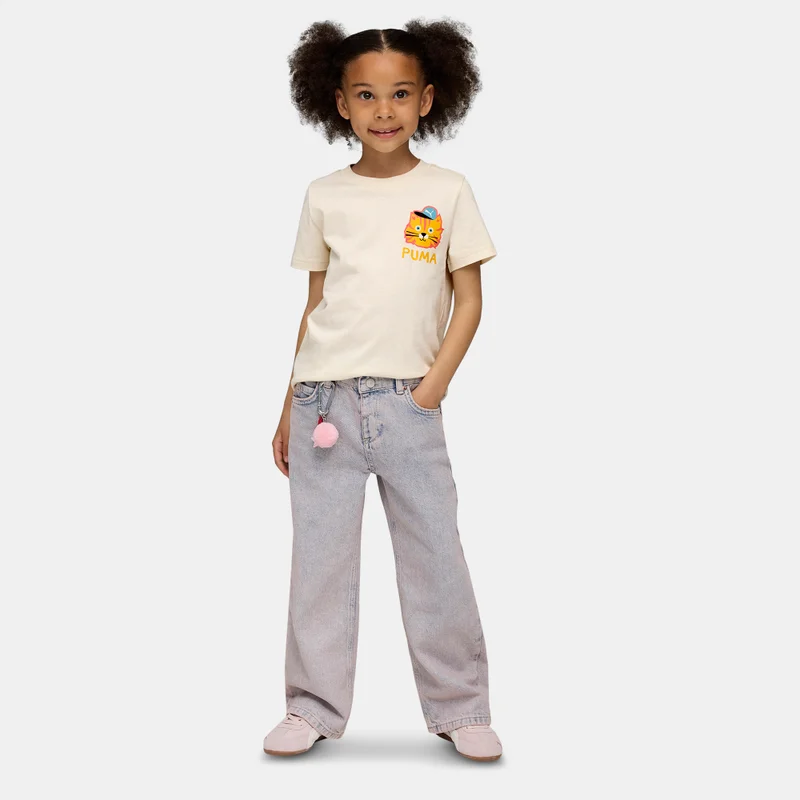 PUMA Kids' Moody Cat Graphic T-Shirt