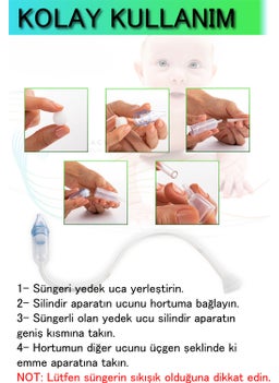 Odta Nasal Aspirator 22 Extra Sponges 12 Extra Spare Heads | Baby Nasal Aspirator  - Image 5