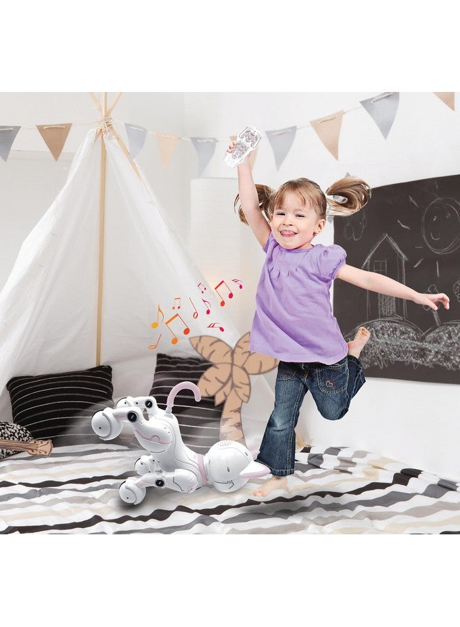 Lexibook ليكس بوك - باور كاتي® - قطة روبوت تحكم عن بعد، روبوت ذكي قابل للبرمجة، ضوء، صوت، أبيض/وردي - كاتي01 - Image 3