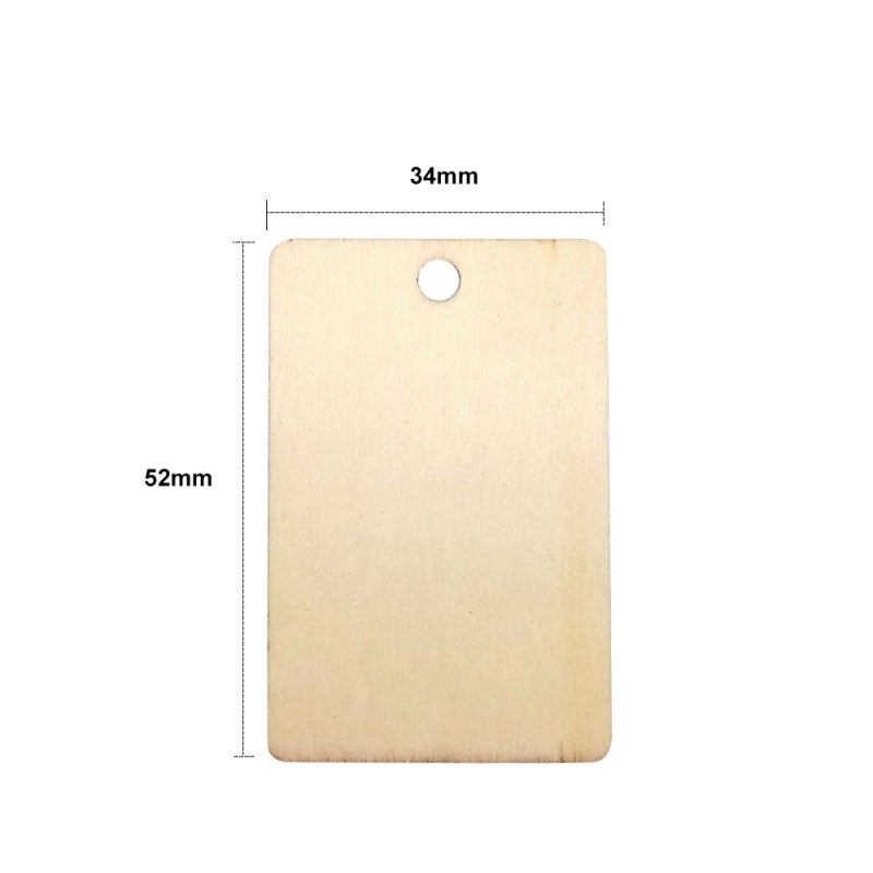 Wooden Tags 25-Pack High-Quality Plywood Rectangle Shape - Lightweight Versatile Rustic Decor for Home Weddings DIY Craft Projects - Image 4