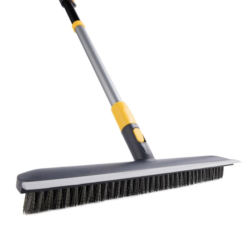YOCADA Yocada 2 in 1 Stiff Bristle Floor Scrub Brush Shower Scrubber for Cleaning Patio Bathroom Garage Kitchen Wall Deck Tub Tile 