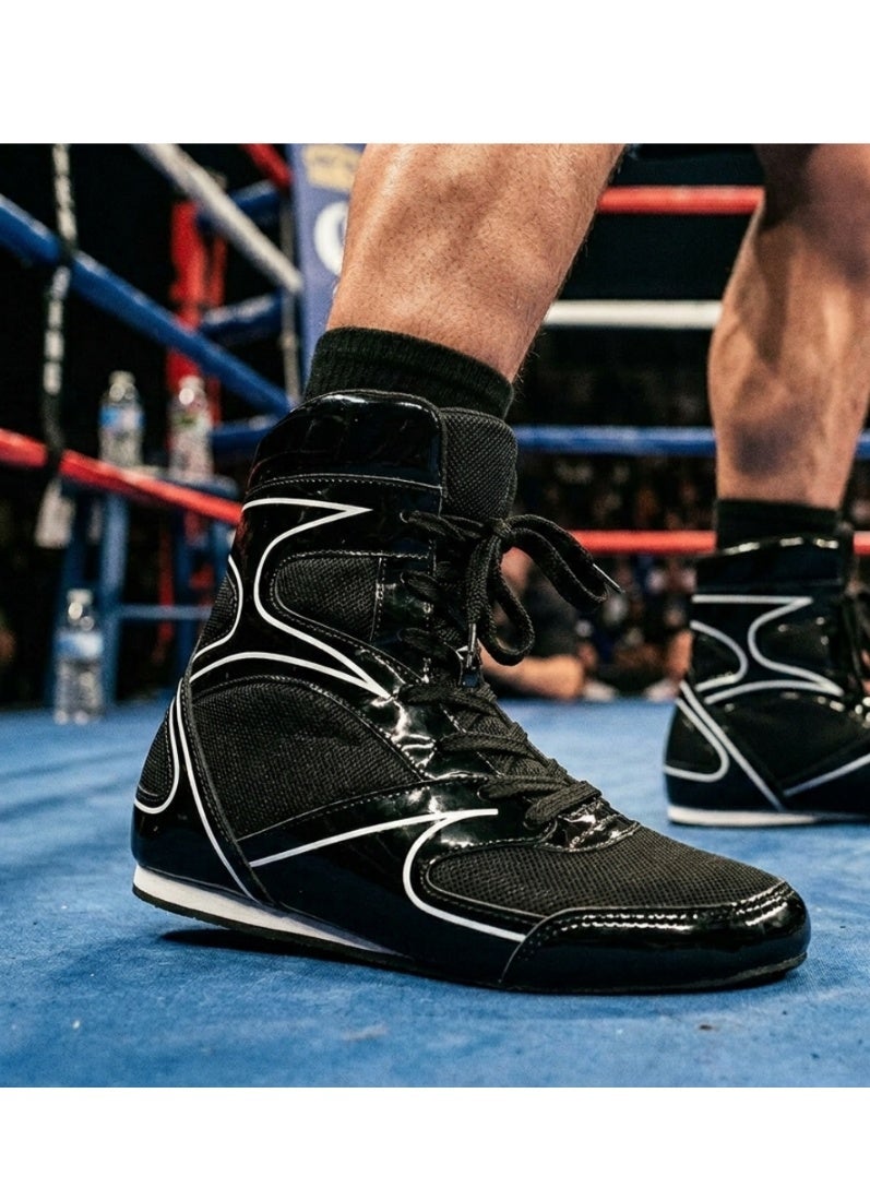 Spall Boxing Shoes Bodybuilding Wrestling Fight Boots Comfortable Movement High Traction Mma Muay Thai Weigthlifting Athletic Equipment Walking Running Gym - Image 1