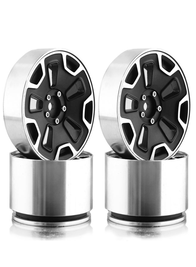 4pcs Heavy Duty 2.2'' Beadlock Wheel Rim Hub Replacement for Axial SCX10 Wraith Capra RR10 RBX10 TRAX4 1/10 Remote control Car - Image 1