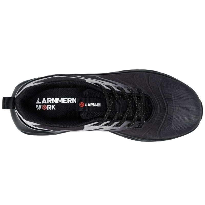 LARNMERN Steel Toe Shoes for Men Safety Shoes Work Sneakers Comfortable Safety Toe Sneakers Work Lightweight Colorful Zapatos de Seguridad (12,Black Gray) - Image 4
