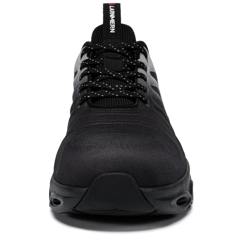 LARNMERN Steel Toe Shoes for Men Safety Shoes Work Sneakers Comfortable Safety Toe Sneakers Work Lightweight Colorful Zapatos de Seguridad (12,Black Gray) - Image 2