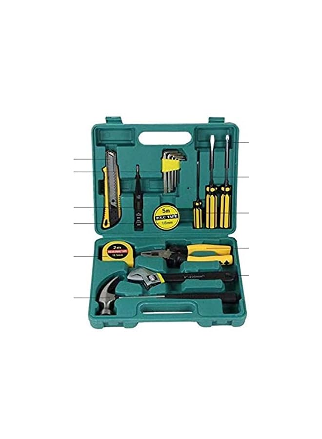 IAF Household Small Hand Tool Set Kit with Plastic Tool Box for DIY Auto Repair (16 Pieces) - Image 3