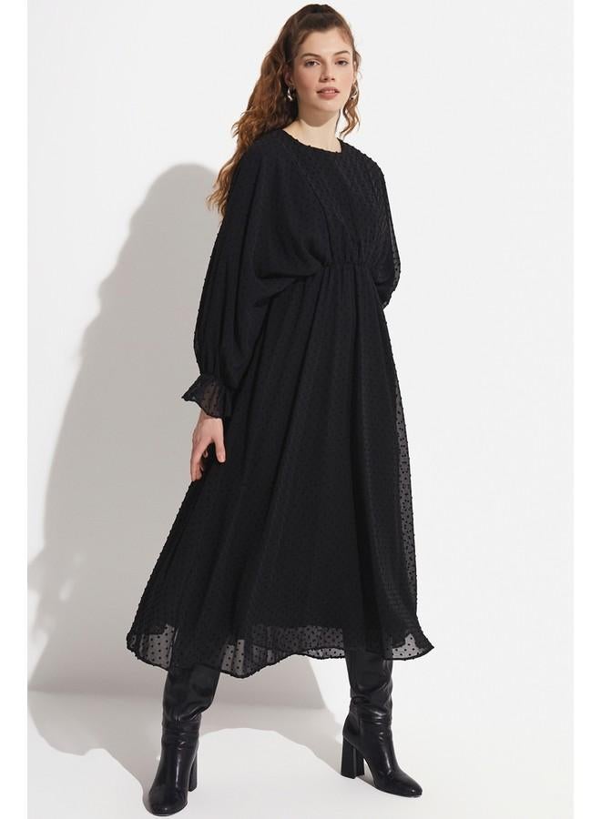 جون فستان ميدي بنقوش - Image 3