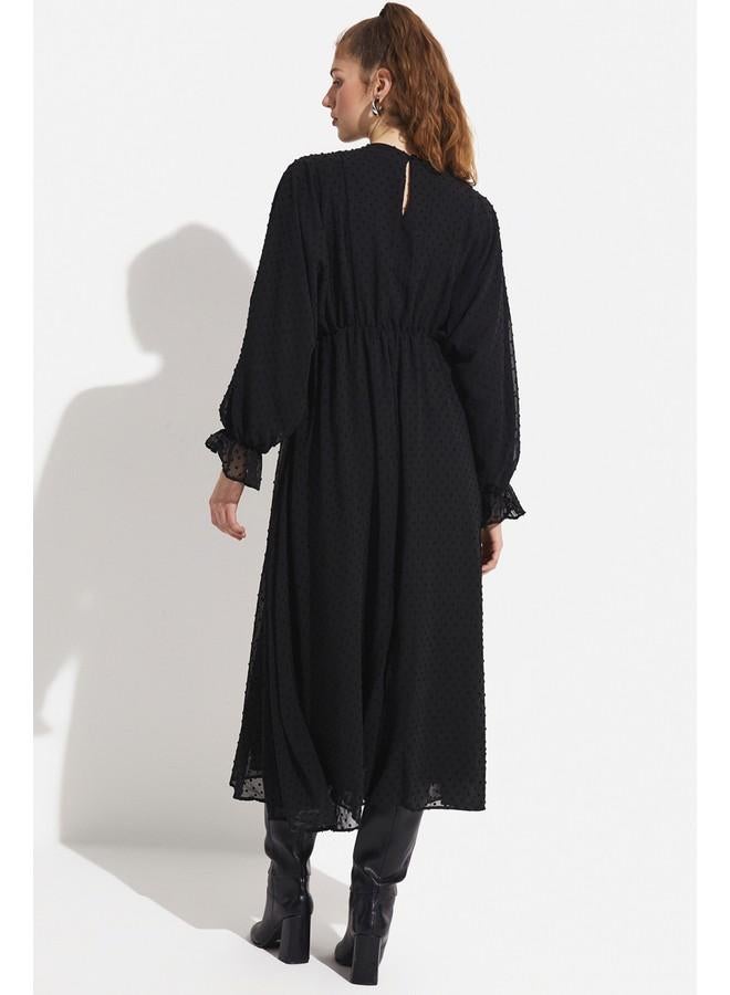 جون فستان ميدي بنقوش - Image 4