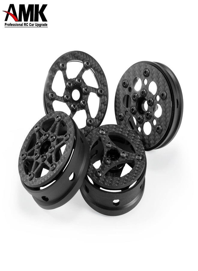 AMK عجلات ريمز 1.9 بيدلوك من ألياف الكربون 12 مم هكس هاب 4 قطع مخصصة لدعم سيارات الزحف RC 1/10 Axial SCX10 TRX6 Gen8 Gelande TRX4 ترقيات (4) - Image 2