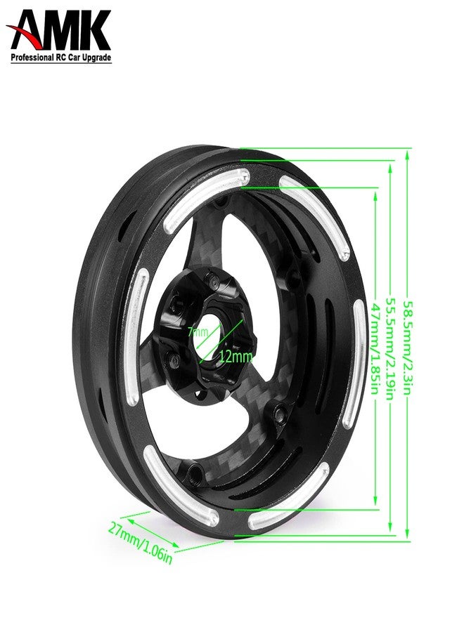AMK عجلات ريمز 1.9 بيدلوك من ألياف الكربون 12 مم هكس هاب 4 قطع مخصصة لدعم سيارات الزحف RC 1/10 Axial SCX10 TRX6 Gen8 Gelande TRX4 ترقيات (4) - Image 4