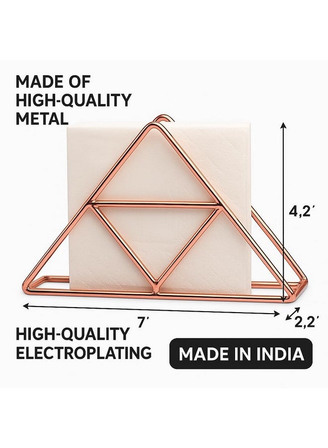 CentraLit حامل المناديل CentraLit لطاولة الطعام - حامل ورق المناديل للمطبخ، الطاولة، ديكور المنزل، المكتب، المطعم، منظم موزع المناديل لطاولات العشاء، المطبخ، الحمام (ذهبي وردي) - Image 2