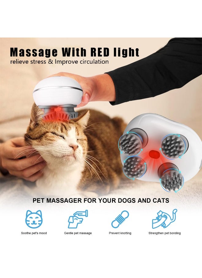 Meishida Electric Scalp Massager,Head Massager with Relaxing Vibration, Hair Growth Stimulation, Stress Relief - Shampoo Brush for Deep Cleansing, Ideal for Men & Women,Cats, Dogs  - Image 4